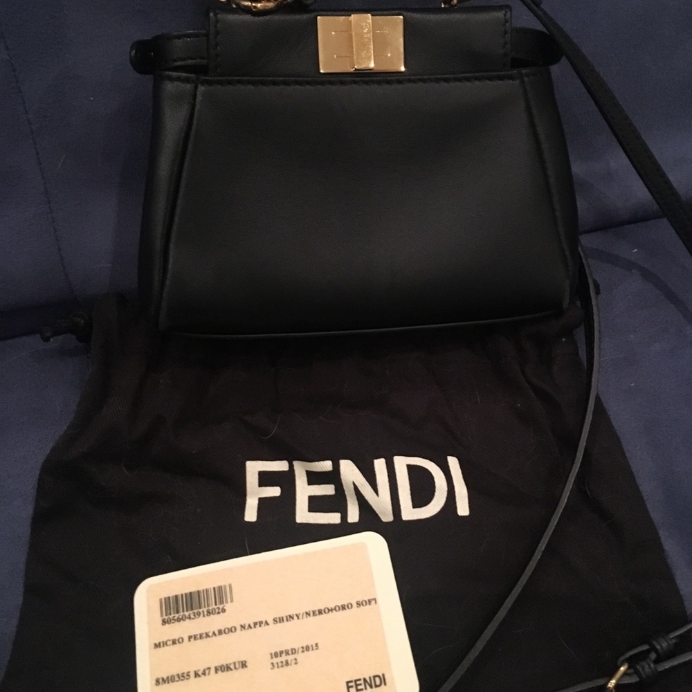 [Sold!]Fendi Black Micro Peekaboo